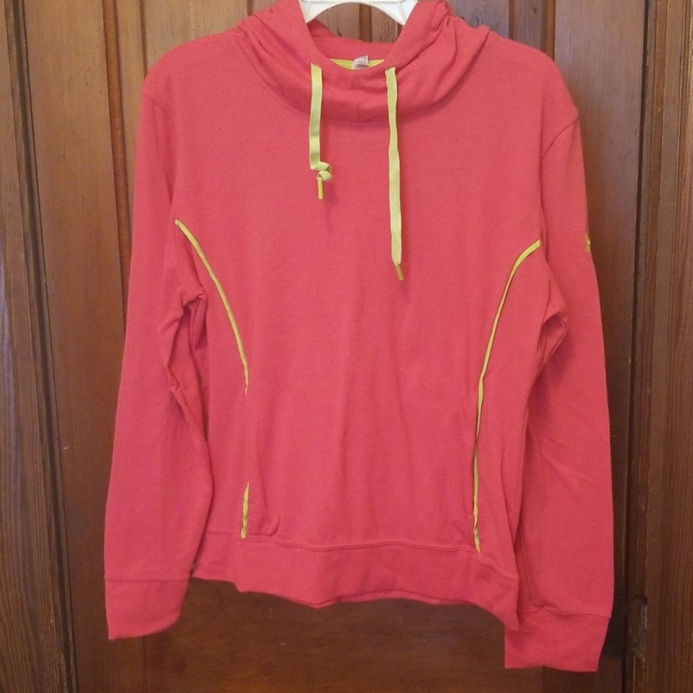 Pink and green running sweatshirt